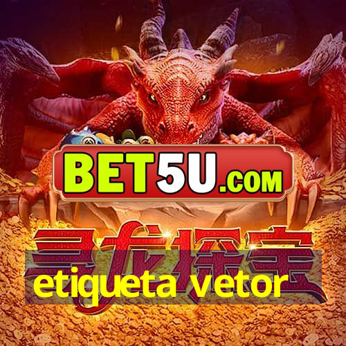 etiqueta vetor